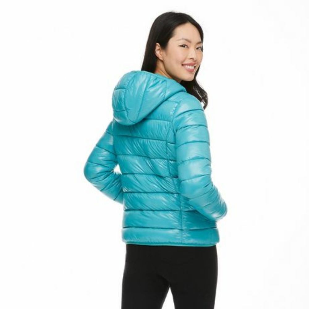 Pink Puffer Jacket, Packable Size XS - Picture 6 of 6